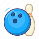 bowling, sport, emoji, game