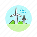 energy, mill, wind, charge, electricity, power, wave