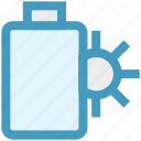 battery, charging, power, solar energy, sun