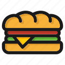 burger, fastfood, hamburger, junkfood, meal, restaurant, sandwich