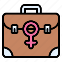 feminism, feminist, rights, business, briefcase, working woman, finance