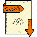 document, file, format, svg