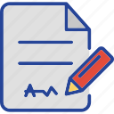 agreement, contract, pen, signature, contract file