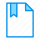 bookmark, document, favourite, file