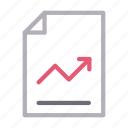 document, file, growth, report, sheet