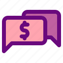 talk, chat, money, finance, business, dollar