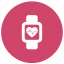 fitness, cardiogram, clock, heart pulse, smartwatch