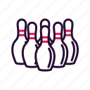 bowling, pins, sport, sport equipment