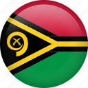 flag, vanuatu, circle, country, national, nation