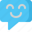 chat, comment, conversation, emoticon, message 