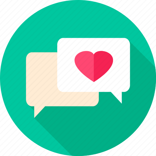 Bubble, chat, heart, love, message, speech icon - Download on Iconfinder