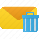 email, trash, envelope, letter, mail, message