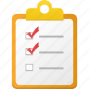 checklist, list, task, menu, options, document, files