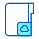 cloud, computer, document, file, folder, ui, user interface