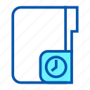 computer, document, file, folder, time, ui, user interface