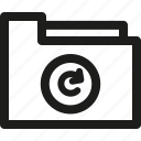 archive, document, folder, refresh, sync
