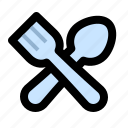 cooking, cutlery, fork, kitchen, restaurant, spoon, utensil