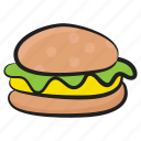 burger, fast food, food, hamburger, junk food