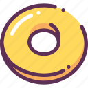 bread, circle, doughnut