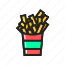 fast, food, french, fries, meal icon