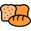 long-loaf, baguette, bakery, bread, eating, food, breakfast