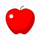 apple, food, fruit, red