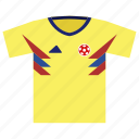 colombia, football, kit, soccer