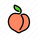 peach, food, fruit, healthy, sweet