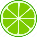 citrus, fruit, lime, slice, split, whole