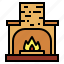 chimney, fireplace, furniture, warm 