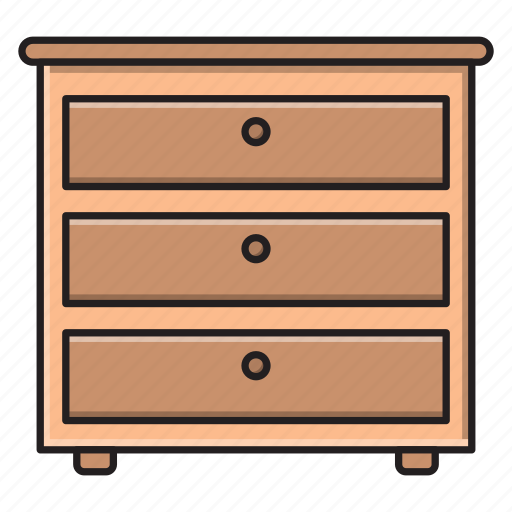 Cabinet, drawer, furniture, interior, wood icon - Download on Iconfinder