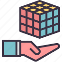 cube, puzzle, game, iq, 3d, math