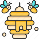 beehive, honey, bee, farm, nature, organic