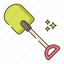 gardening, shovel, spade