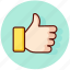 like, gesture, thumbs, up, favorite 