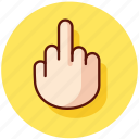 fuck, gesture, finger, fuck off, middle