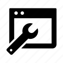 window, wrench, configuration, settings, tool, options