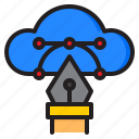 pen, graphic, design, vector, creative, cloud