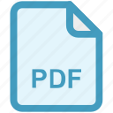 document, extension, file, file format, pdf, portable, type