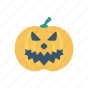 clown, halloween, pumpkin, skull