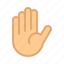 finger, five, gesture, hand, hi