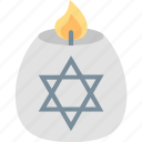 candle, hanukkah, israel, jewish, light, star, tradition