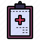 healthcare, clipboard, document, patient report, data