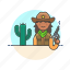 cowboy, history, cactus, west, woman, gun, hat, wild 