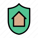 shield, home, house, safety, secure