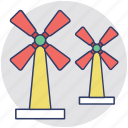 aerogenerator, pinwheel, whirligig, wind power, windmill