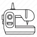 background, line, machine, outline, sewing, tool, white