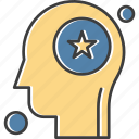 brain, human, star