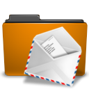 orange, folder, mail