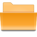 folder, orange